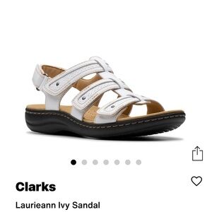 Clarks White Women’s Sandals